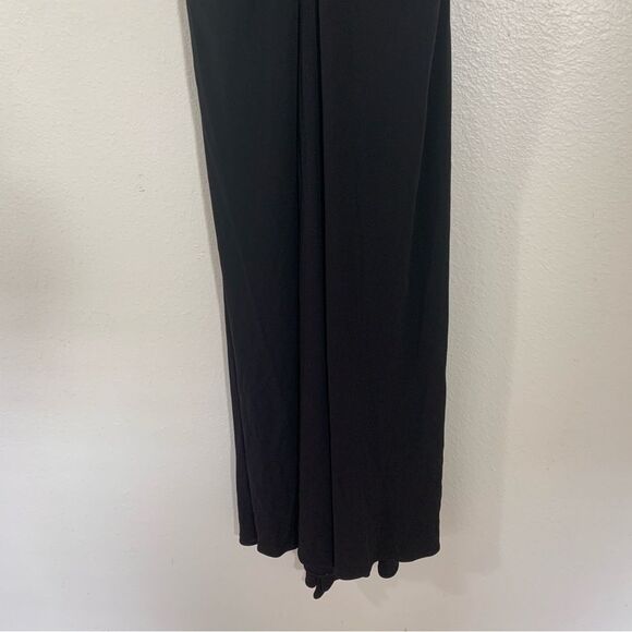 Badgley Mischka Black Ruched Strapless Sweetheart Floor Length Formal Gown Sz 10 - Picture 7 of 12
